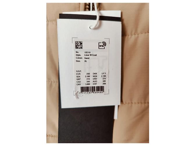 Nuevo abrigo Rains modelo 18210 Beige talla XL - vista 5