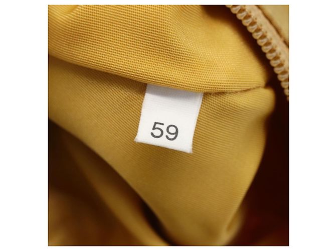 PRADA Borsa a mano in nylon giallo argento autentica ti3741 - vista 12