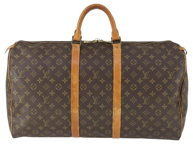 LOUIS VUITTON Bolsa Boston Monogram Keepall 55 M41424 LV Auth ka2325 Monograma - vista 13
