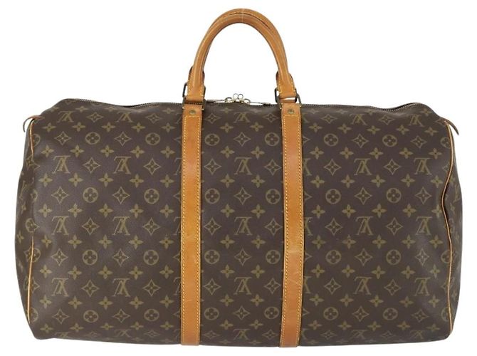 LOUIS VUITTON Bolsa Boston Monogram Keepall 55 M41424 LV Auth ka2325 Monograma - vista 2