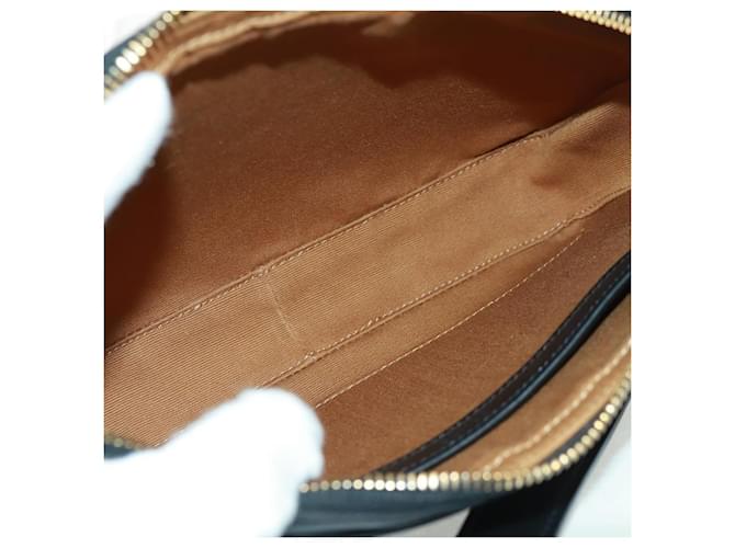 Céline Borsa a Spalla CELINE Triomphe Medium in PVC Nero e Oro Auth BA9639M D'oro - vista 18