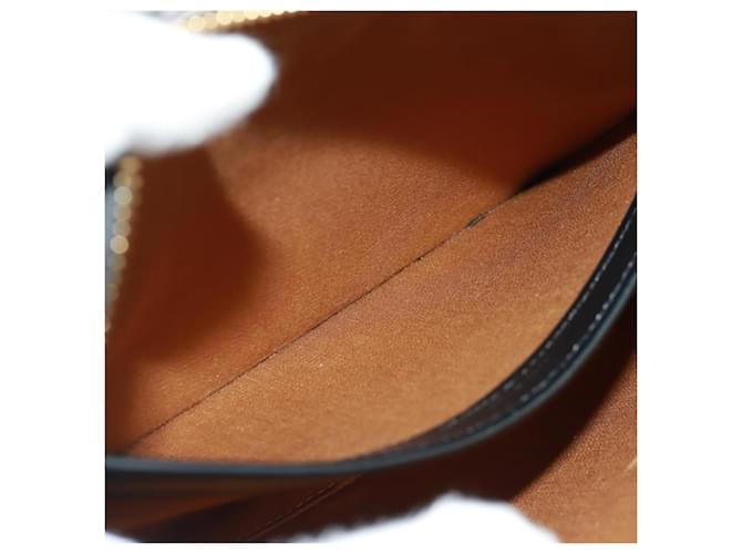 Céline Borsa a Spalla CELINE Triomphe Medium in PVC Nero e Oro Auth BA9639M D'oro - vista 21
