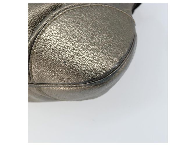 Borsa a mano Gancini in pelle Salvatore Ferragamo oro Auth ka2356 D'oro - vista 12