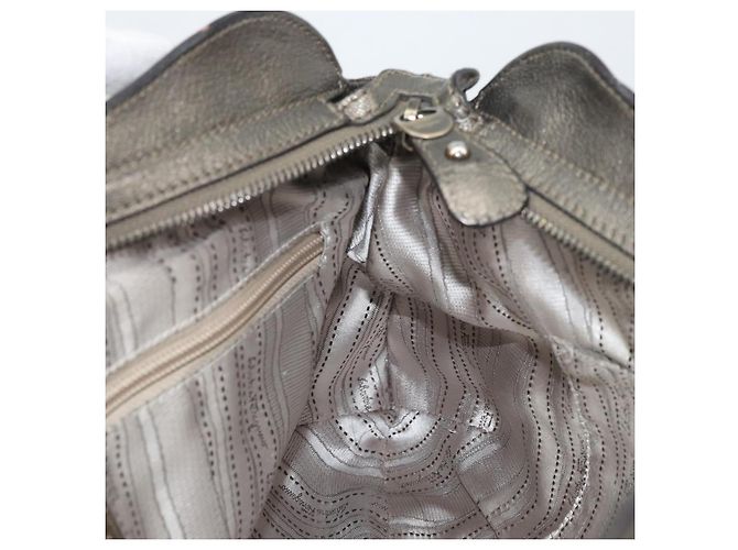 Borsa a mano Gancini in pelle Salvatore Ferragamo oro Auth ka2356 D'oro - vista 20