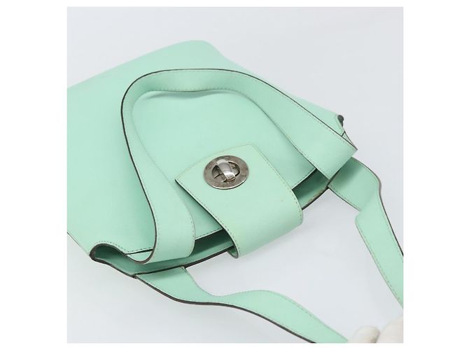Céline CELINE Circle Handtasche aus Leder grün silber authentisch 171568 - Ansicht 6