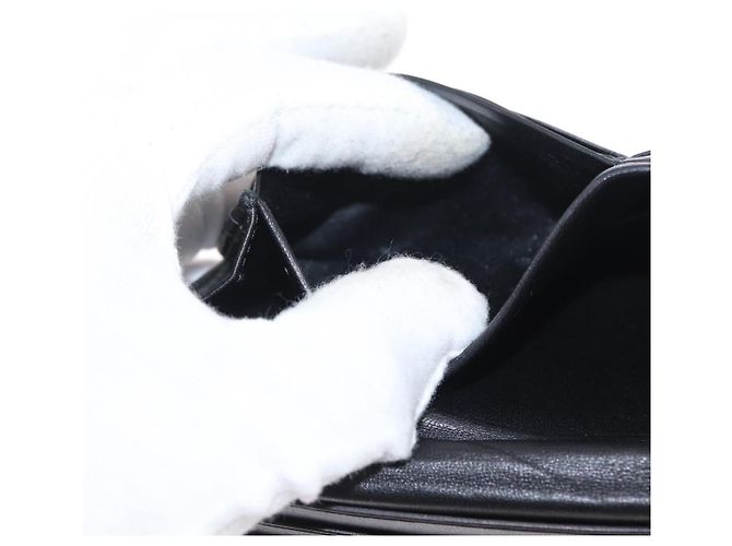Cartera Larga LOEWE de Cuero Negro Auth BA10581 - vista 11
