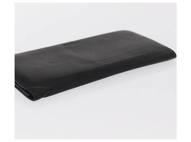 Cartera Larga LOEWE de Cuero Negro Auth BA10581 - vista 5