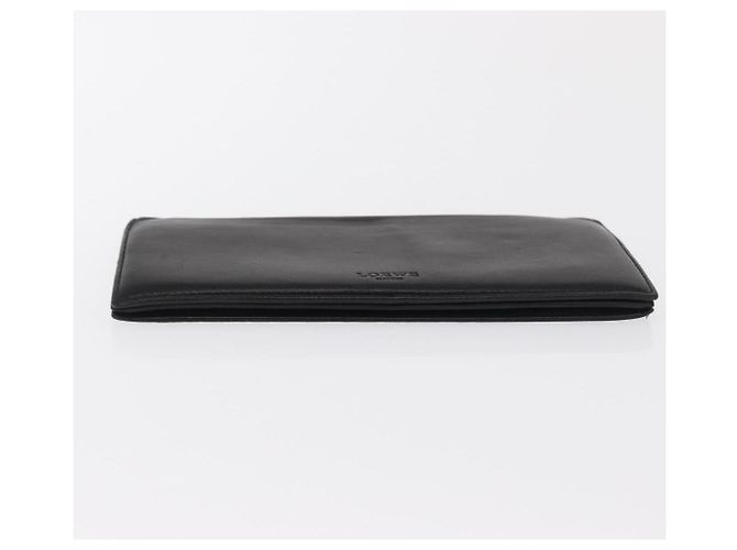 Cartera Larga LOEWE de Cuero Negro Auth BA10581 - vista 6