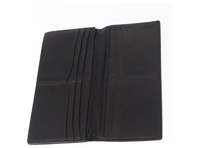 Cartera Larga LOEWE de Cuero Negro Auth BA10581 - vista 8