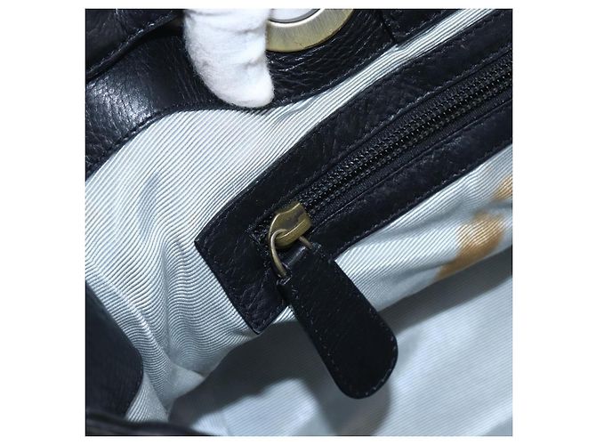 BALLY Borsa a mano in pelle nera Auth ti3771 Nero - vista 14