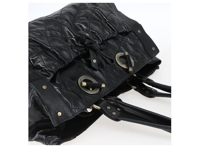 BALLY Borsa a mano in pelle nera Auth ti3771 Nero - vista 6