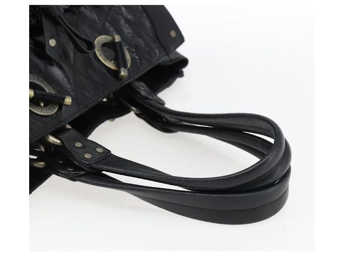 BALLY Borsa a mano in pelle nera Auth ti3771 Nero - vista 7