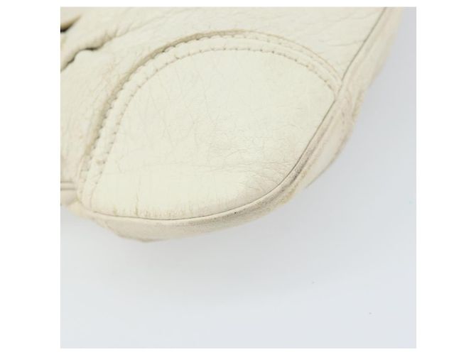 Borsa a mano in pelle bianca e oro Salvatore Ferragamo Auth bs33230 Bianco D'oro - vista 11