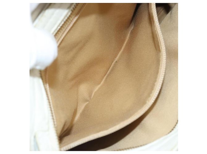 Borsa a mano in pelle bianca e oro Salvatore Ferragamo Auth bs33230 Bianco D'oro - vista 24