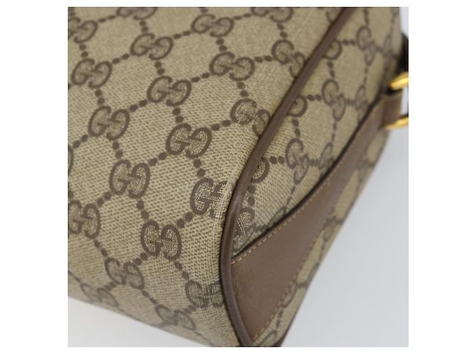 Borsa Sherry Line GG Supreme Web di GUCCI in PVC beige e oro 89 02 017 Auth 169801 D'oro - vista 10