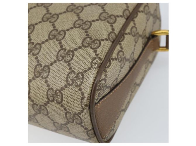 Borsa Sherry Line GG Supreme Web di GUCCI in PVC beige e oro 89 02 017 Auth 169801 D'oro - vista 12