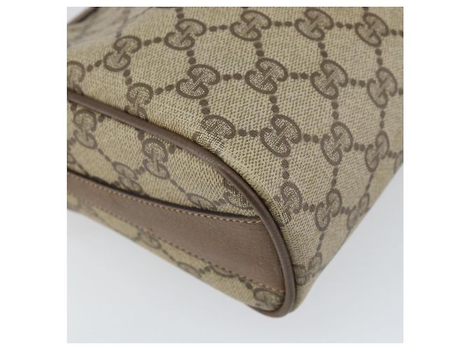 Borsa Sherry Line GG Supreme Web di GUCCI in PVC beige e oro 89 02 017 Auth 169801 D'oro - vista 13