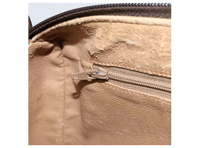 Borsa Sherry Line GG Supreme Web di GUCCI in PVC beige e oro 89 02 017 Auth 169801 D'oro - vista 20