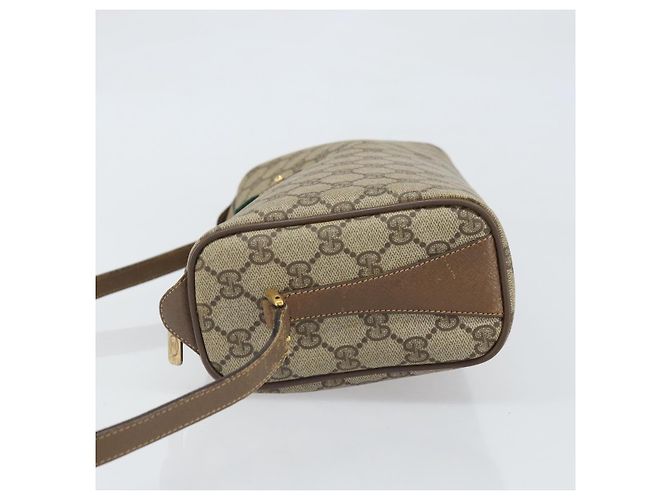 Borsa Sherry Line GG Supreme Web di GUCCI in PVC beige e oro 89 02 017 Auth 169801 D'oro - vista 5