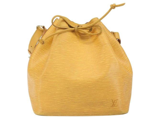Noe LOUIS VUITTON Borsa a Spalla Petit Noé Epi Gialla M44109 LV Auth 171081 Giallo - vista 13