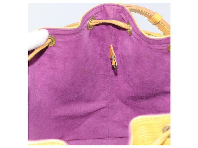 Noe LOUIS VUITTON Borsa a Spalla Petit Noé Epi Gialla M44109 LV Auth 171081 Giallo - vista 18