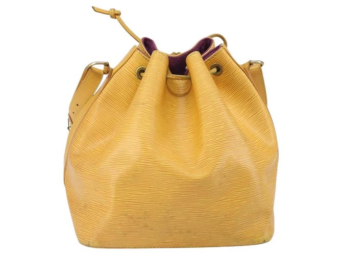 Noe LOUIS VUITTON Borsa a Spalla Petit Noé Epi Gialla M44109 LV Auth 171081 Giallo - vista 2