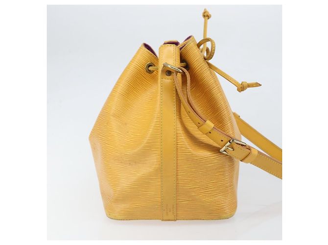 Noe LOUIS VUITTON Borsa a Spalla Petit Noé Epi Gialla M44109 LV Auth 171081 Giallo - vista 4