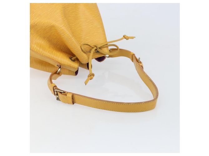 Noe LOUIS VUITTON Borsa a Spalla Petit Noé Epi Gialla M44109 LV Auth 171081 Giallo - vista 7