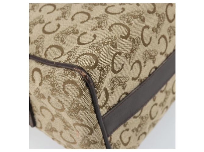 Céline Borsa a Spalla Celine C Sulky in Tela Beige Oro Auth ep13052 D'oro - vista 13