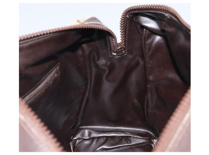 Céline Borsa a Spalla Celine C Sulky in Tela Beige Oro Auth ep13052 D'oro - vista 17