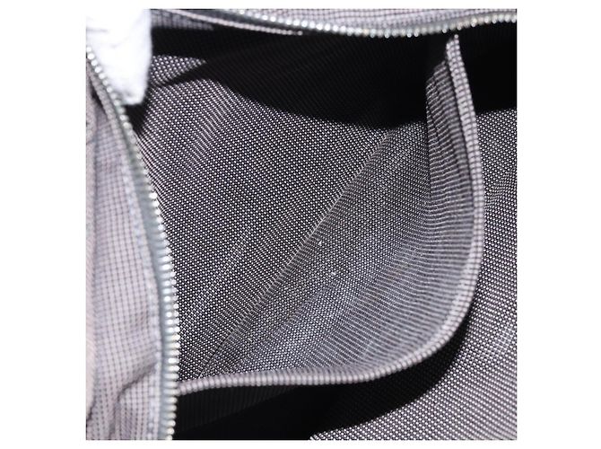 Hermès HERMES Handtasche Her Line PM Canvas Grau Auth 172046 Braun - Ansicht 19