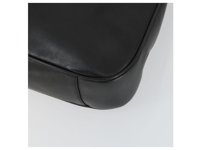 Borsa a spalla Gucci Bamboo in pelle 2 in 1 Nero Oro 001 1577 Auth 166021 D'oro - vista 12