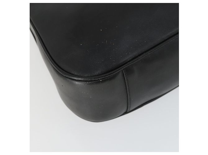 Borsa a spalla Gucci Bamboo in pelle 2 in 1 Nero Oro 001 1577 Auth 166021 D'oro - vista 13