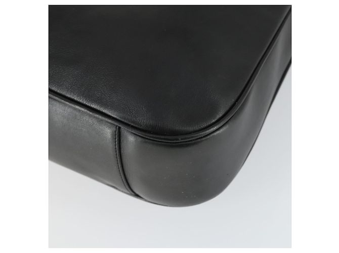 Borsa a spalla Gucci Bamboo in pelle 2 in 1 Nero Oro 001 1577 Auth 166021 D'oro - vista 14