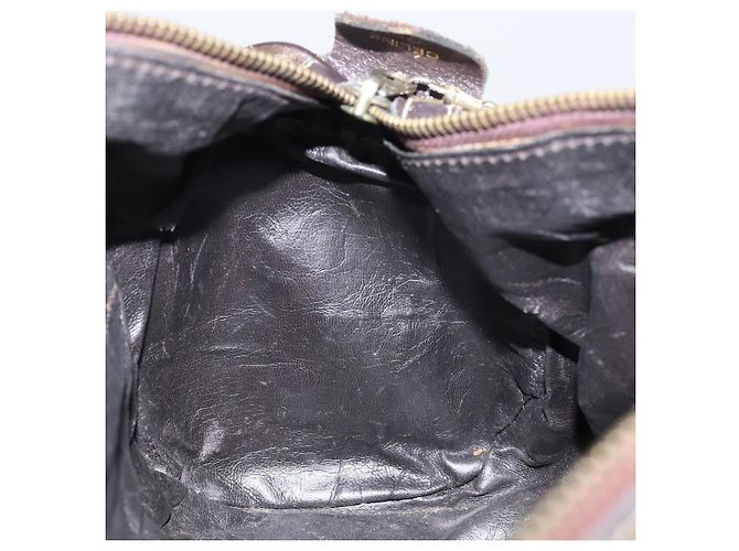 Céline Borsa a mano in tela Macadam C di CELINE marrone e oro Auth ti3721 D'oro - vista 17