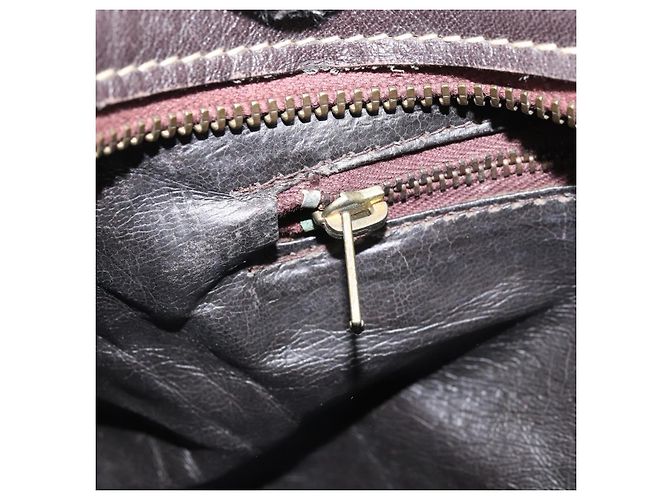Céline Borsa a mano in tela Macadam C di CELINE marrone e oro Auth ti3721 D'oro - vista 19