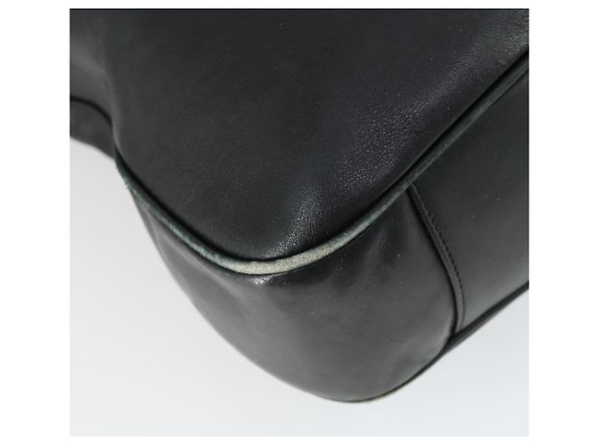 Borsa a Spalla in Pelle Gucci Bamboo 2way Nera Oro Auth ep13051 Nero D'oro - vista 13