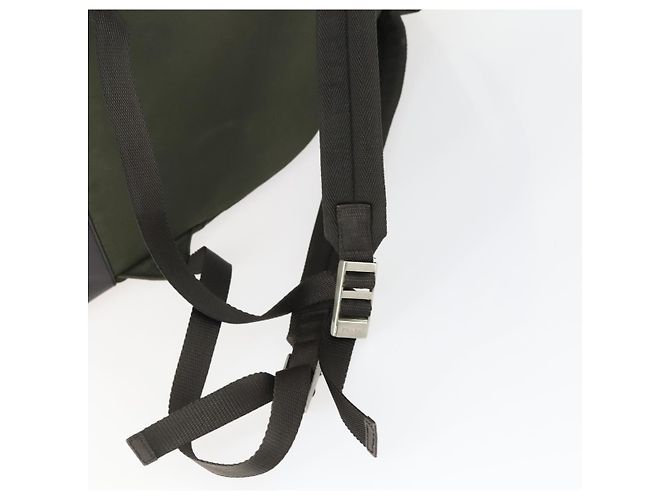 PRADA Backpack Nylon Khaki Silver Auth 164855 Silvery - view 8