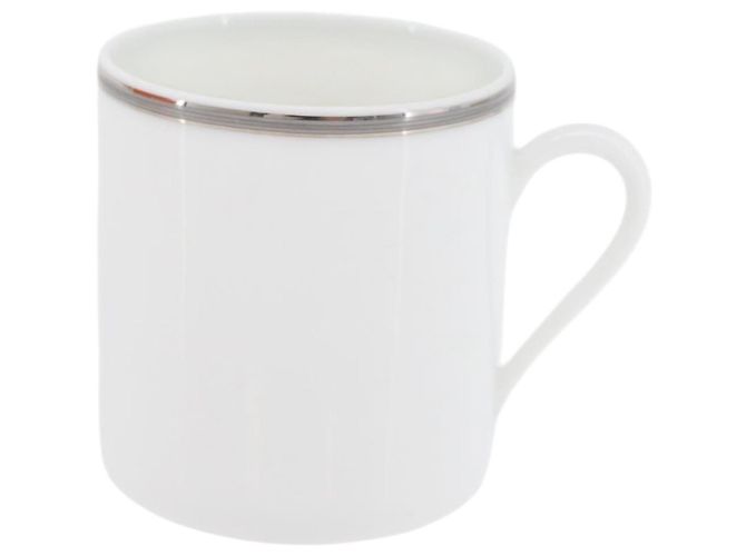 Hermès HERMES Tasse et soucoupe en platine Schoendunkle, ensemble de 2, céramique Auth am10750SAV Blanc - vue 21