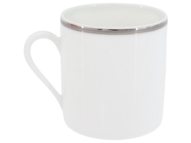 Hermès HERMES Tasse et soucoupe en platine Schoendunkle, ensemble de 2, céramique Auth am10750SAV Blanc - vue 22