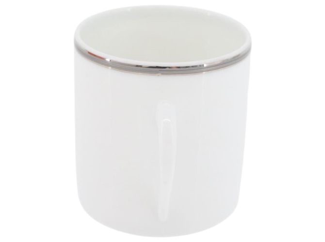 Hermès HERMES Tasse et soucoupe en platine Schoendunkle, ensemble de 2, céramique Auth am10750SAV Blanc - vue 24