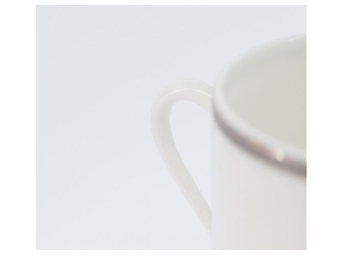 Hermès HERMES Tasse et soucoupe en platine Schoendunkle, ensemble de 2, céramique Auth am10750SAV Blanc - vue 27