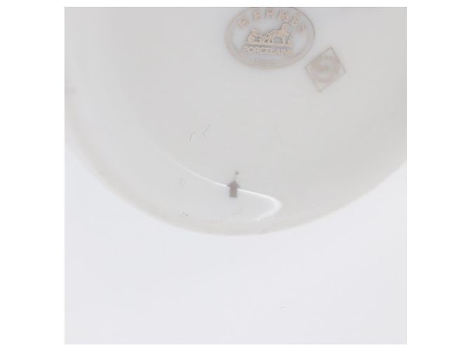Hermès HERMES Tasse et soucoupe en platine Schoendunkle, ensemble de 2, céramique Auth am10750SAV Blanc - vue 33
