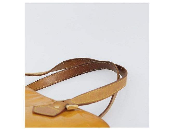 LOUIS VUITTON Borsa a Mano Monogram Vernis Houston Beige M91004 LV Auth 171561 - vista 14