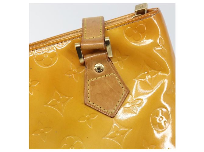 LOUIS VUITTON Borsa a Mano Monogram Vernis Houston Beige M91004 LV Auth 171561 - vista 18