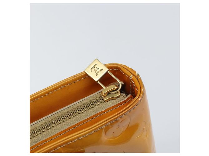 LOUIS VUITTON Borsa a Mano Monogram Vernis Houston Beige M91004 LV Auth 171561 - vista 19