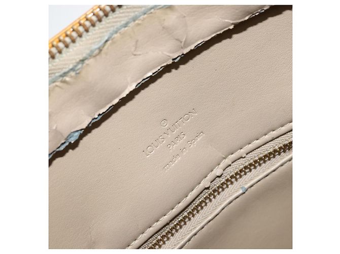 LOUIS VUITTON Borsa a Mano Monogram Vernis Houston Beige M91004 LV Auth 171561 - vista 20