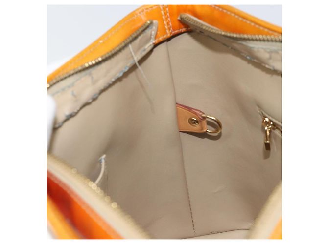 LOUIS VUITTON Borsa a Mano Monogram Vernis Houston Beige M91004 LV Auth 171561 - vista 22
