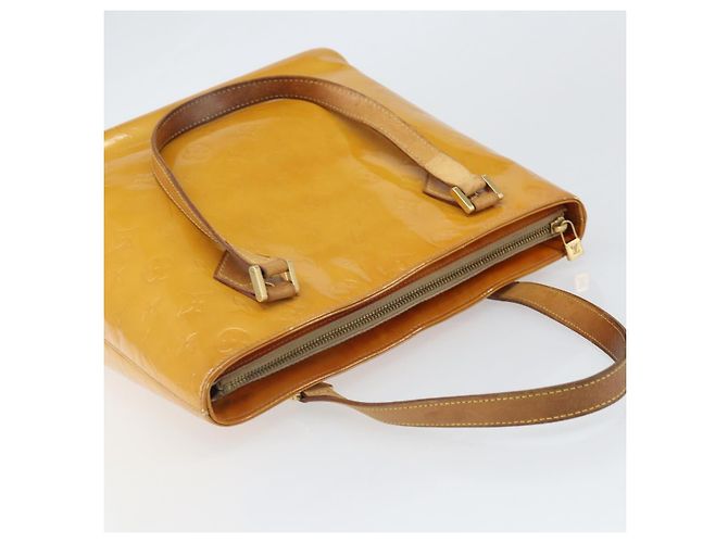 LOUIS VUITTON Borsa a Mano Monogram Vernis Houston Beige M91004 LV Auth 171561 - vista 6