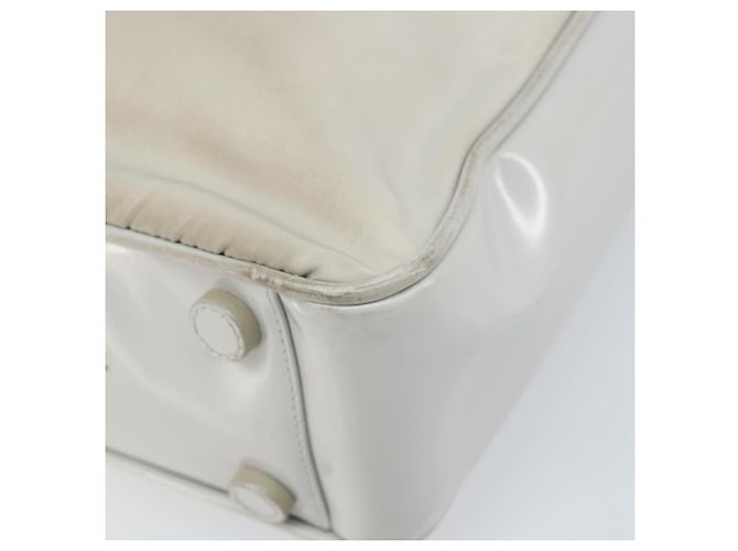 PRADA Tote Bag aus Nylon und Leder in Grau Silber authentisch ti3737 Braun - Ansicht 16
